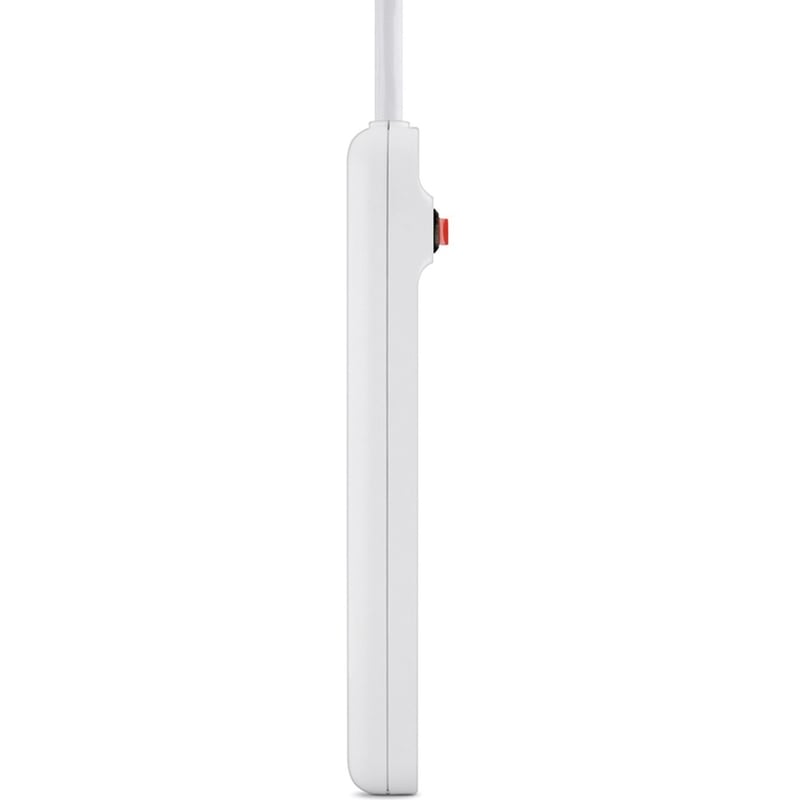 Belkin 6 Outlet Power Strip - 5 foot cord - White - Thumbnail 2