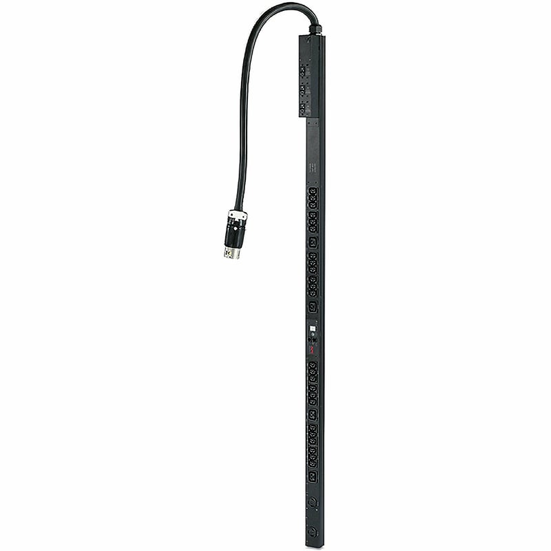 APC NetShelter Metered Rack PDU, Zero U, 14.4kW, 208V, 24 C13, 4 C19, 2 NEMA L6-30R outlet - Thumbnail 1
