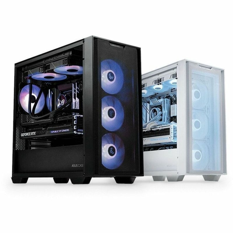 ASUS A21 MICRO-ATX CASE BLACK 380MM 360MM COOLERS ATX PSUS - Thumbnail 2