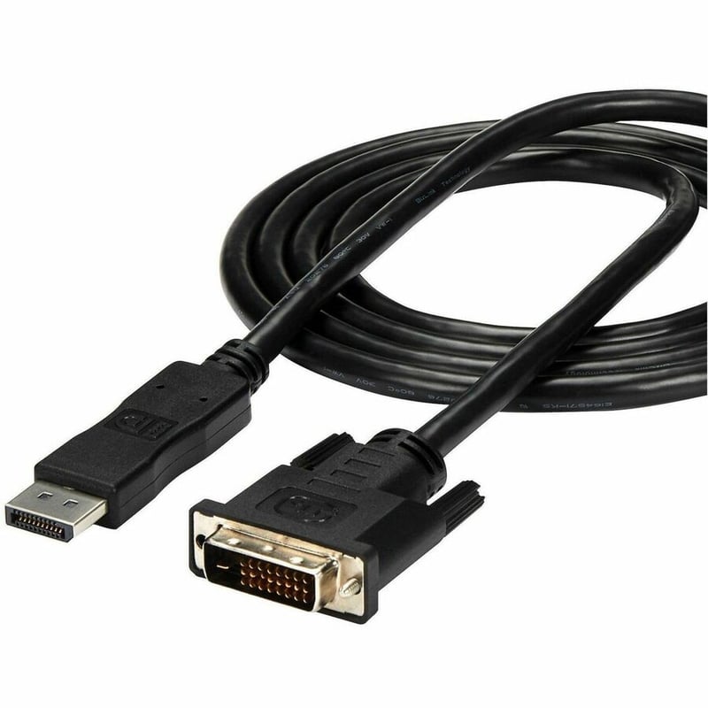 StarTech.com 6ft (1.8m) DisplayPort to DVI Cable, DisplayPort to DVI Adapter Cable, DP to DVI-D Converter, Replaced by DP2DVI2MM6 - Thumbnail 3