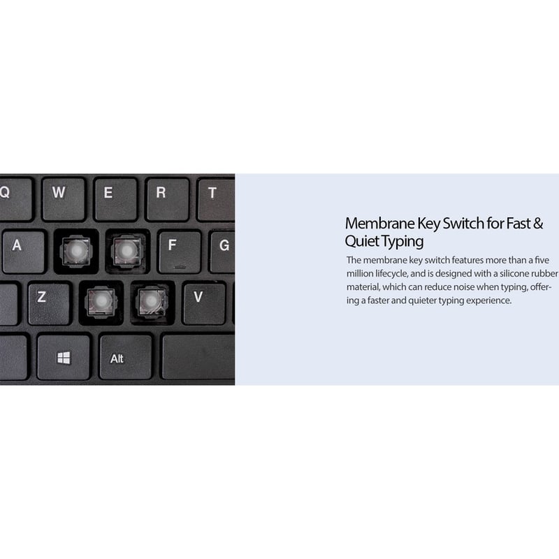 Adesso SlimTouch Mini Keyboard - Thumbnail 3