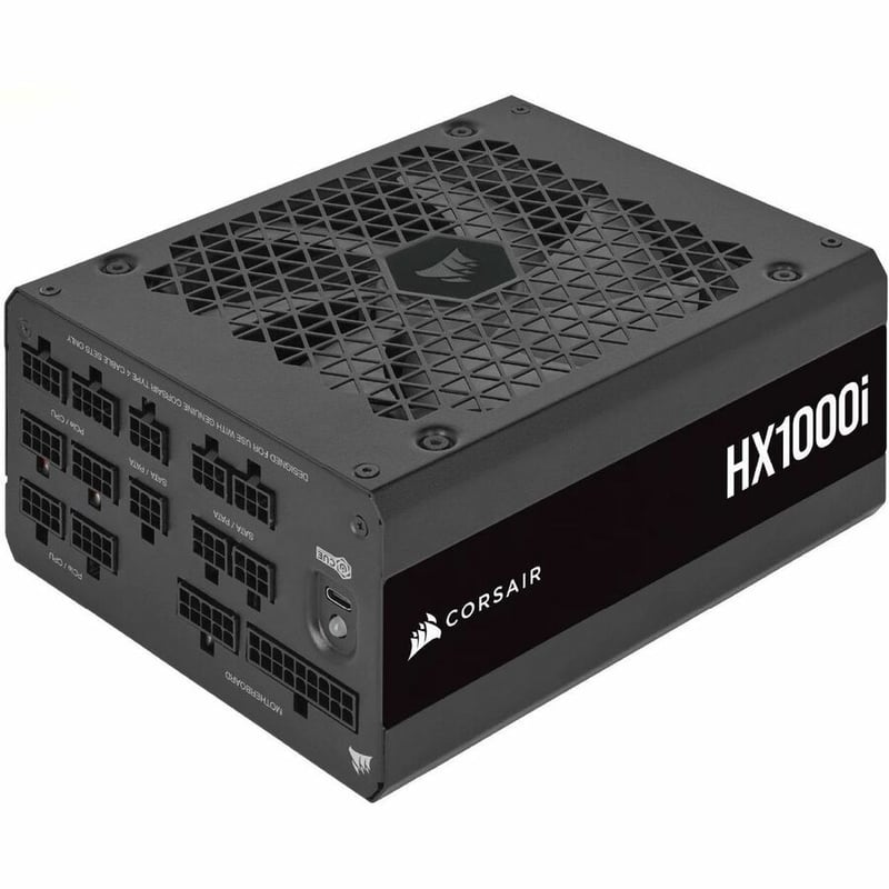 Corsair HX1000i Fully Modular Ultra-Low Noise Platinum ATX 1000 Watt PC Power Supply - Thumbnail 4