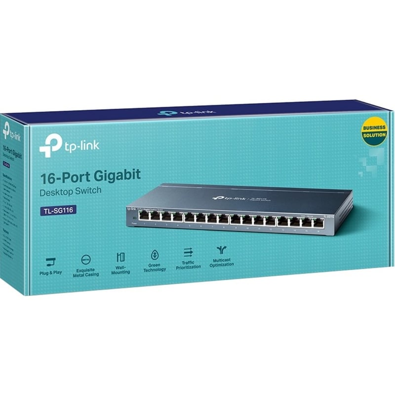 TP-Link TL-SG116 - 16-Port Gigabit Ethernet Network Switch - Thumbnail 4