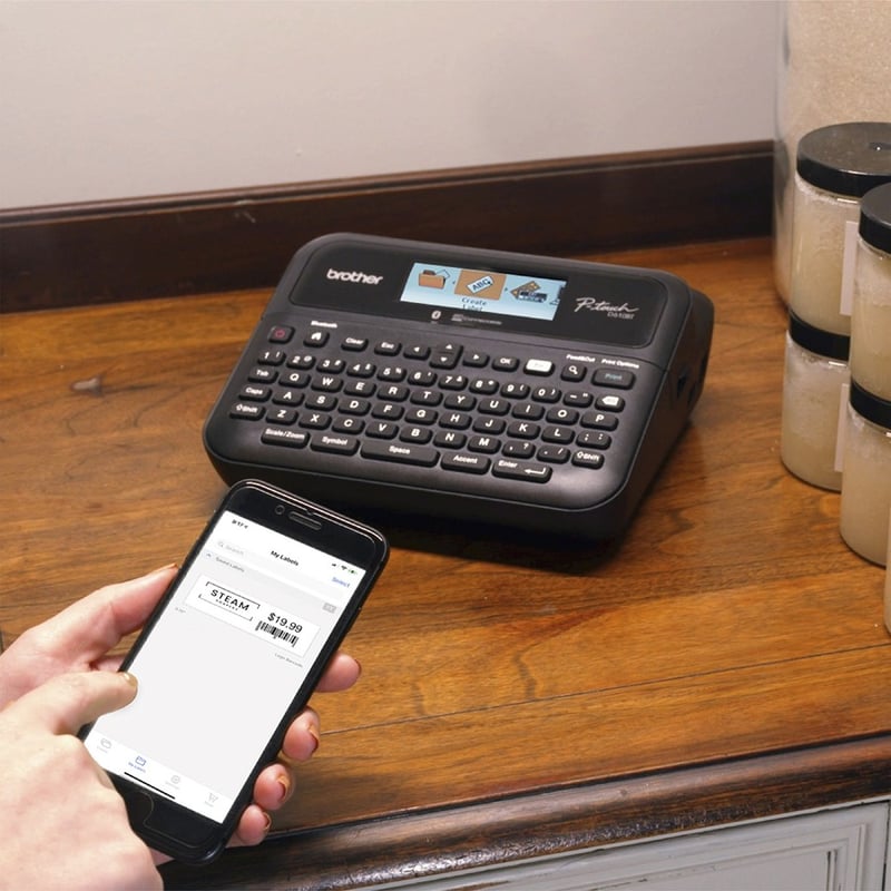 Brother P-Touch PT-D610BT Business Professional Connected Label Maker - Thumbnail 2
