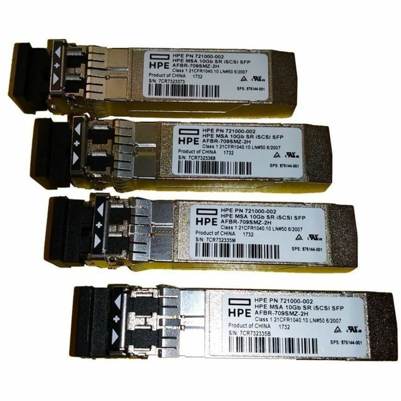 HPE MSA 10GB SFP+ SHORT RANGE 4PK ISCSI TRANS BUNDLE PL-1O