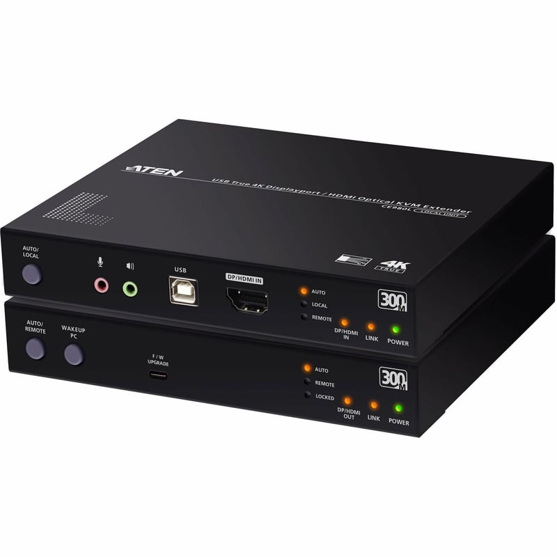 USB TRUE 4K DISPLAYPORT/HDMI OPTICAL KVM - TRUE 4K UP TO 300M - Thumbnail 1