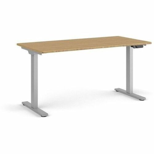 EFLOAT GO 2.0 SIT/STAND T-FOOT STYLE TABLE WITH 30 X 58 BAMBOO SURFACE AND T-FOO - Thumbnail 1