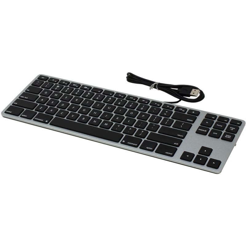 Matias Wired Aluminum Tenkeyless Keyboard for Mac - Space Gray - Thumbnail 1
