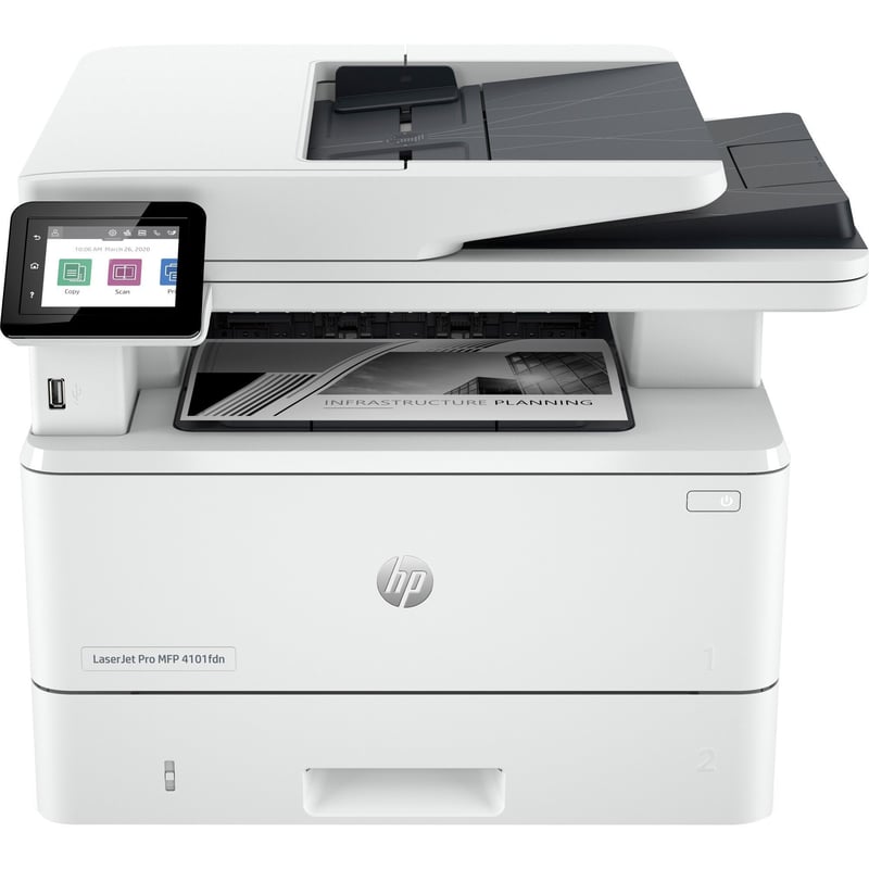 HP LaserJet Pro 4101fdn Laser Multifunction Printer - Monochrome - Thumbnail 1
