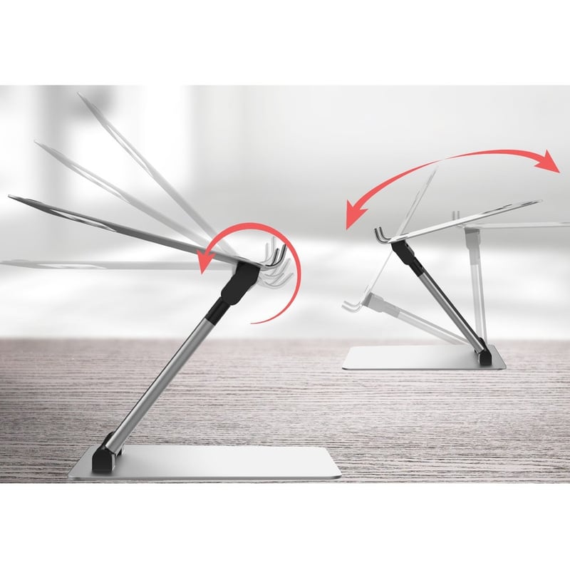 CTA Digital Height Adjustable Folding Desk Mount for Laptops - Thumbnail 3