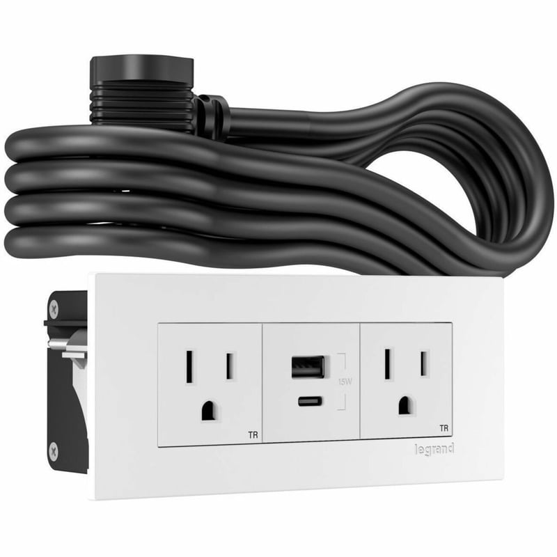 Wiremold Dash Series 3-Cube FPC - White - Thumbnail 1