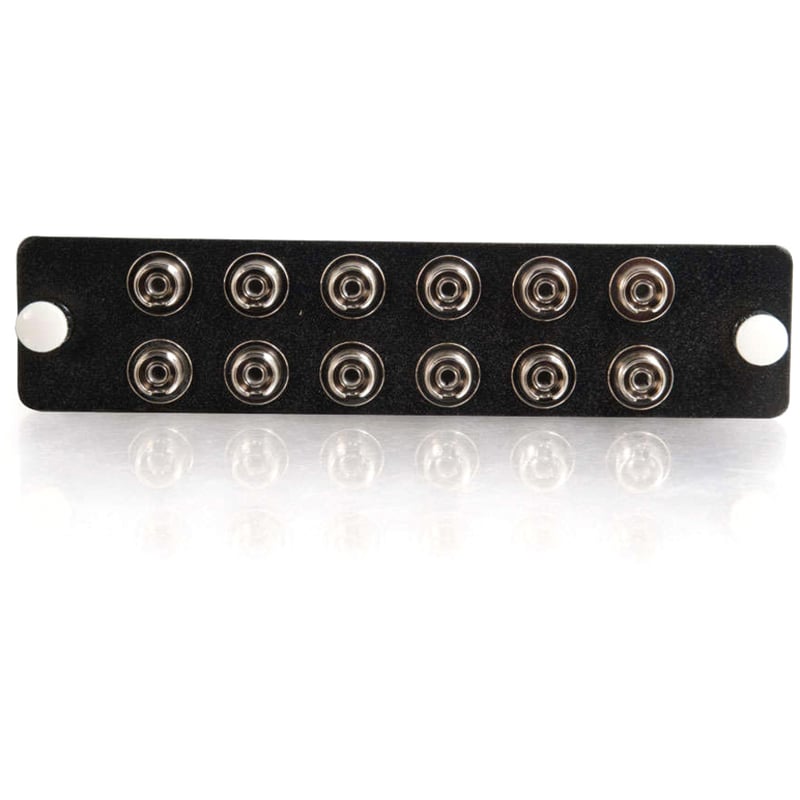 C2G Q-Series 12-Strand, FC, Zirconia Insert, SM FC Adapter Panel - Thumbnail 2