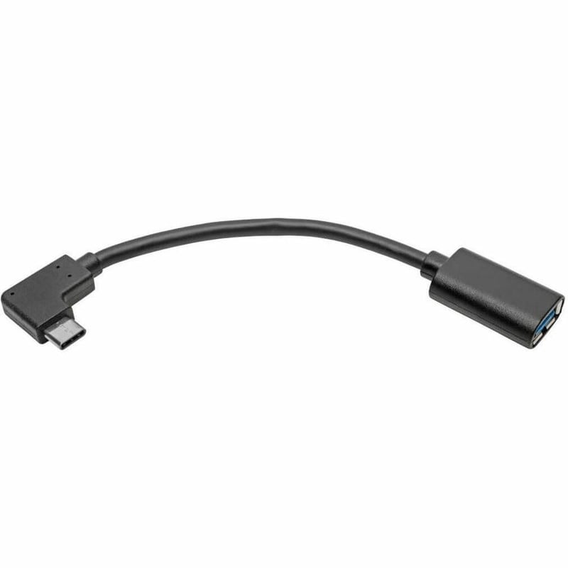 Tripp Lite by Eaton USB-C to USB-A Adapter (M/F) Right-Angle C USB 3.2 Gen 1 (5 Gbps) Thunderbolt 3 Compatible 6-in. (15.24 cm) - Thumbnail 3