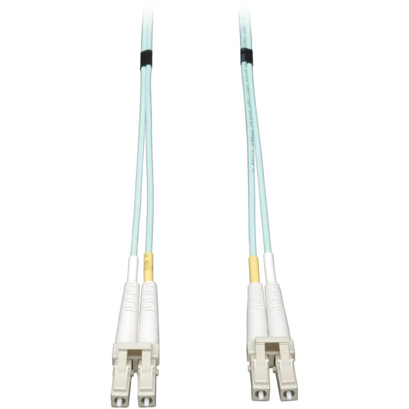 Eaton Tripp Lite Series 10Gb Duplex Multimode 50/125 OM3 LSZH Fiber Patch Cable (LC/LC) - Aqua, 1M (3 ft.) - Thumbnail 1