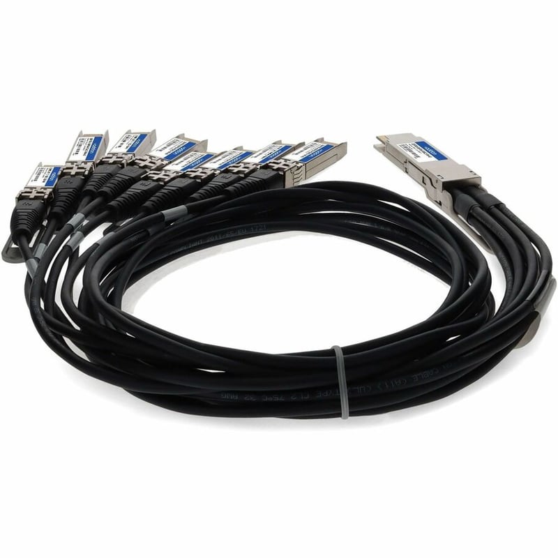 AddOn MSA and TAA Compliant 400GBase-CU QSFP-DD 400G to 8xSFP56 Direct Attach Cable (Passive Twinax, 2.5m) - Thumbnail 4