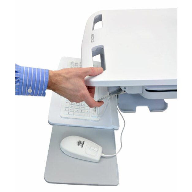 Ergotron StyleView Cart with LCD Arm, LiFe Powered, 2 Drawers (2x1) - Thumbnail 2