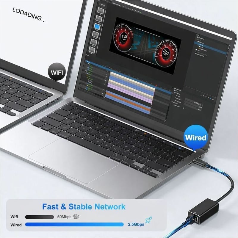 USBC TO 2.5GBPS ETHERNET ADAPTER TAA COMPLIANT - Thumbnail 3