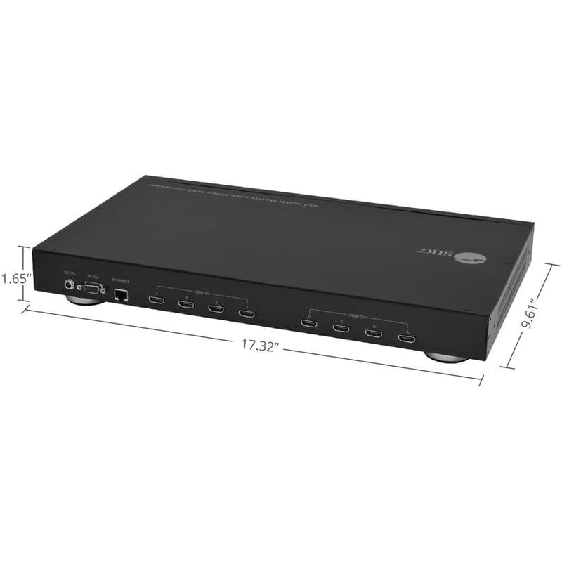SIIG 4x4 HDMI Matrix & VideoWall Processor with RS232 - Thumbnail 5