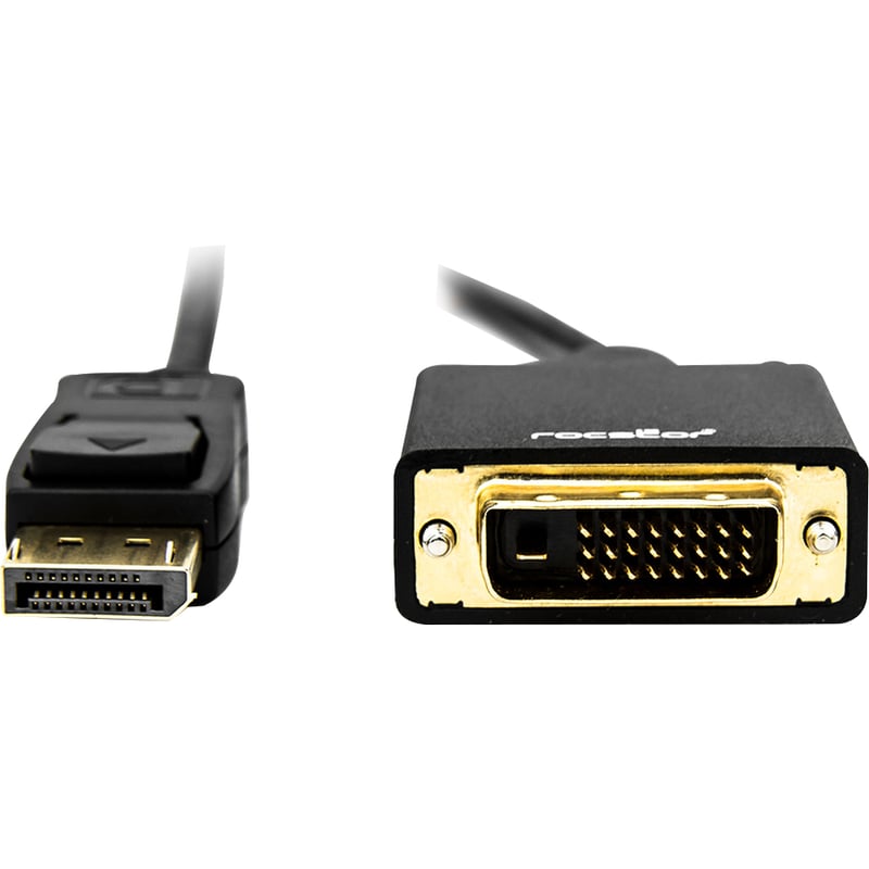 Rocstor premium 6 ft DisplayPort 1.2v to DVI Cable M/M - Thumbnail 2