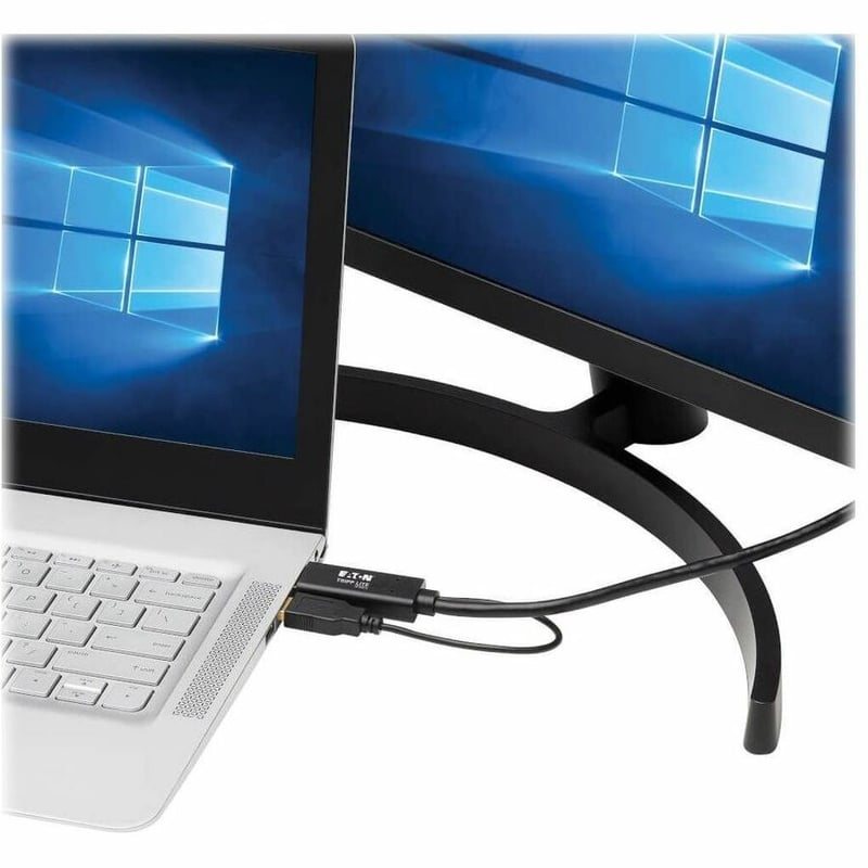 Tripp Lite by Eaton HDMI to DisplayPort Active Adapter Cable (M/M) - 4K, USB Power, Black, 2 m (6.6 ft.) - Thumbnail 2