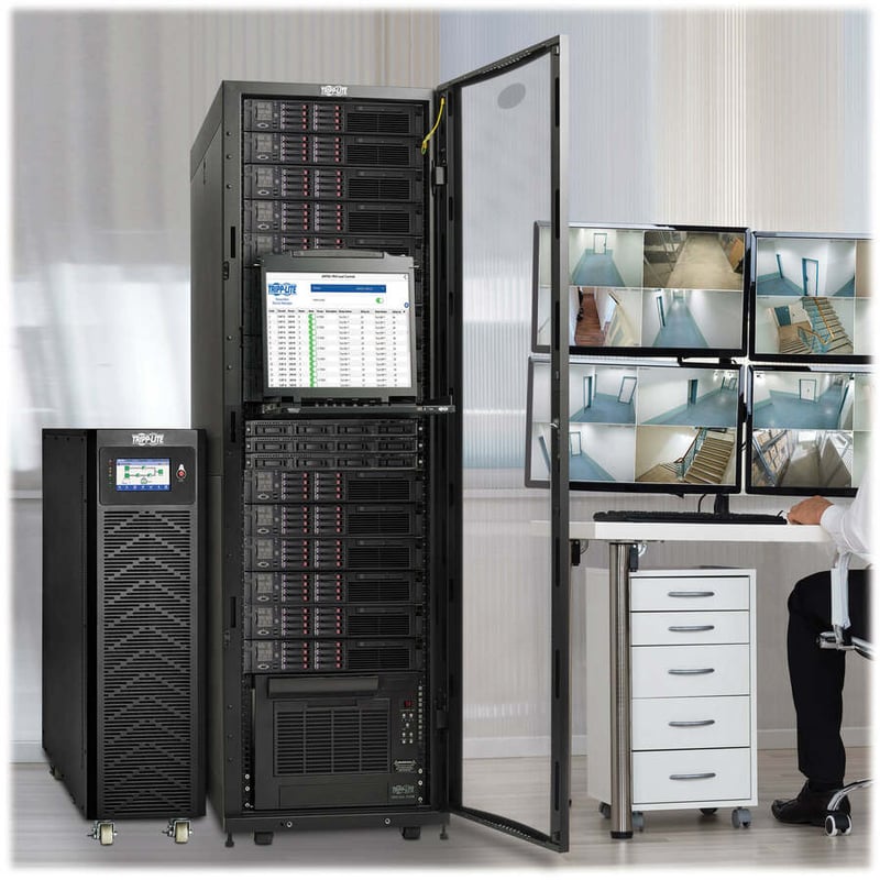 Eaton Tripp Lite Series 3-Phase 208/220/120/127V 10kVA/kW Double-Conversion UPS - Unity PF, 3 Internal Battery Strings - Battery Backup - Three Phase UPS - Thumbnail 4