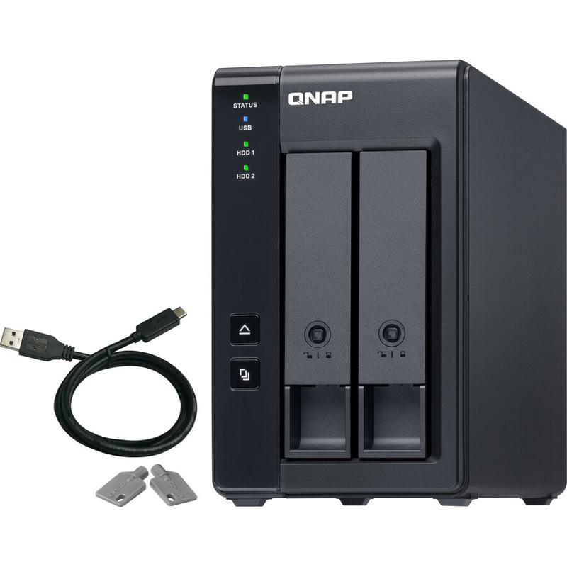 QNAP 2 Bay USB Type-C Direct Attached Storage with Hardware RAID - Thumbnail 3