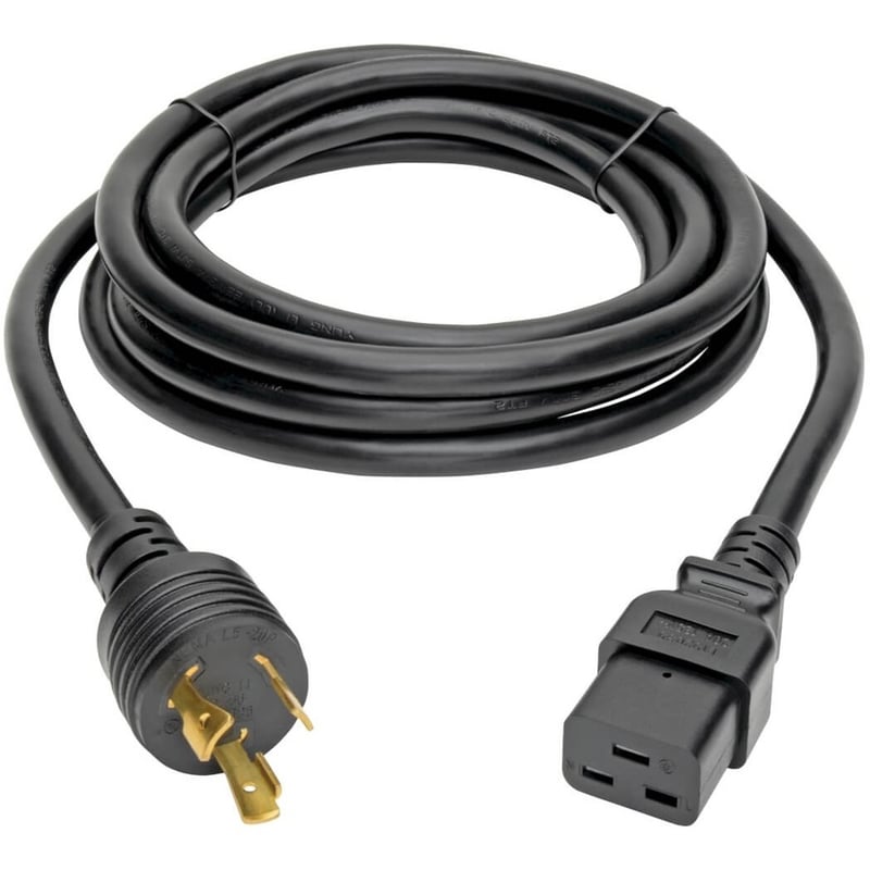 Eaton Tripp Lite Series Power Cord, C19 to NEMA L5-20P - Heavy-Duty, 20A, 125V, 12 AWG, 10 ft. (3.05 m), Black - Thumbnail 3