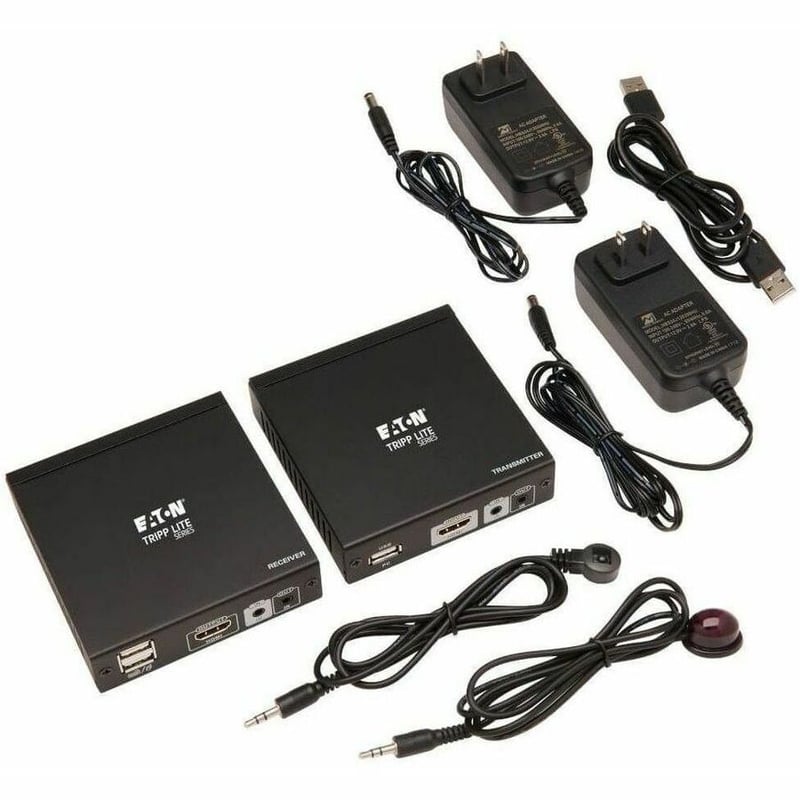 Tripp Lite by Eaton HDMI HDBaseT KVM Console Extender over Cat6 - 2 USB Ports IR 4K 30 Hz (130 ft.) 1080p (230 ft.) - Thumbnail 2