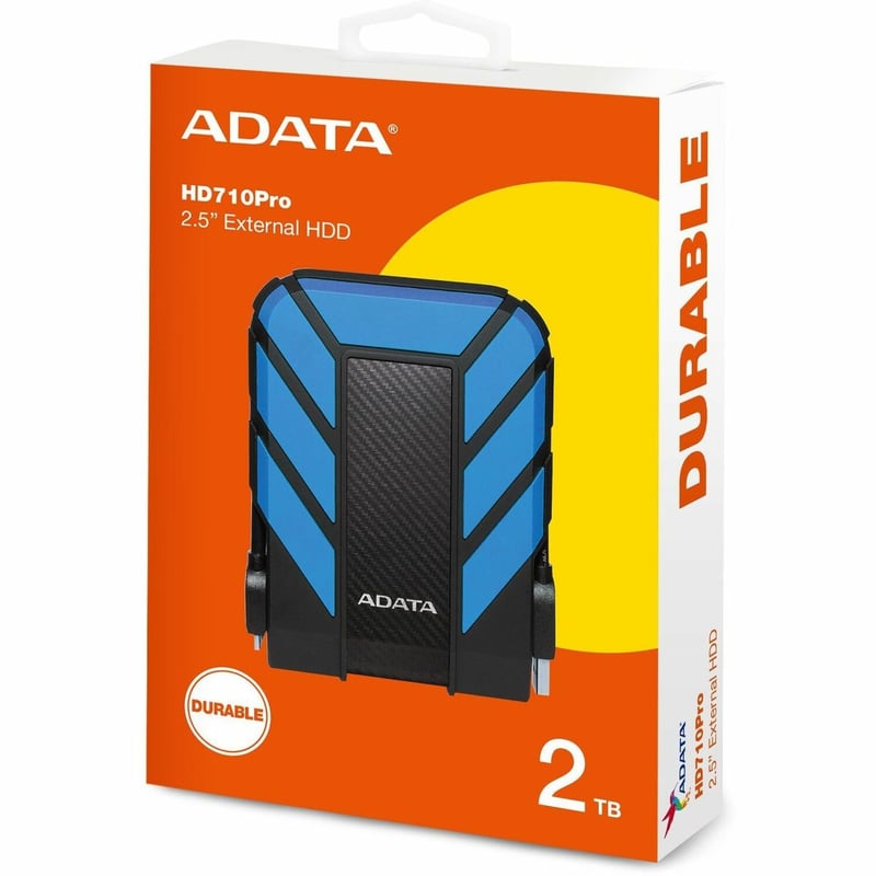 Adata HD710 Pro 2 TB Portable Hard Drive - External - Blue - Thumbnail 1