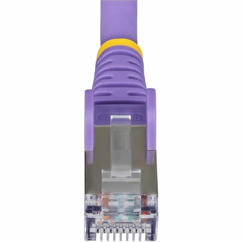 CAT6A ETHERNET CABLE - PURPLE 10GBE S/FTP LSZH 100W POE - Thumbnail 4