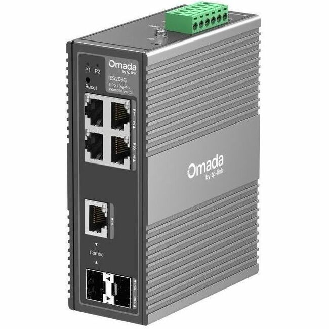 OMADA 6-PORT INDUSTRIAL SWITCH 6G INDUSTRIAL SFP DIN FANLESS SW - Thumbnail 1