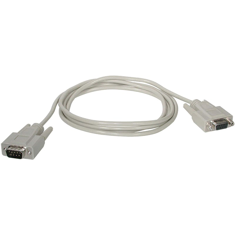 C2G 6ft DB9 M/F Extension Cable - Beige - Thumbnail 3