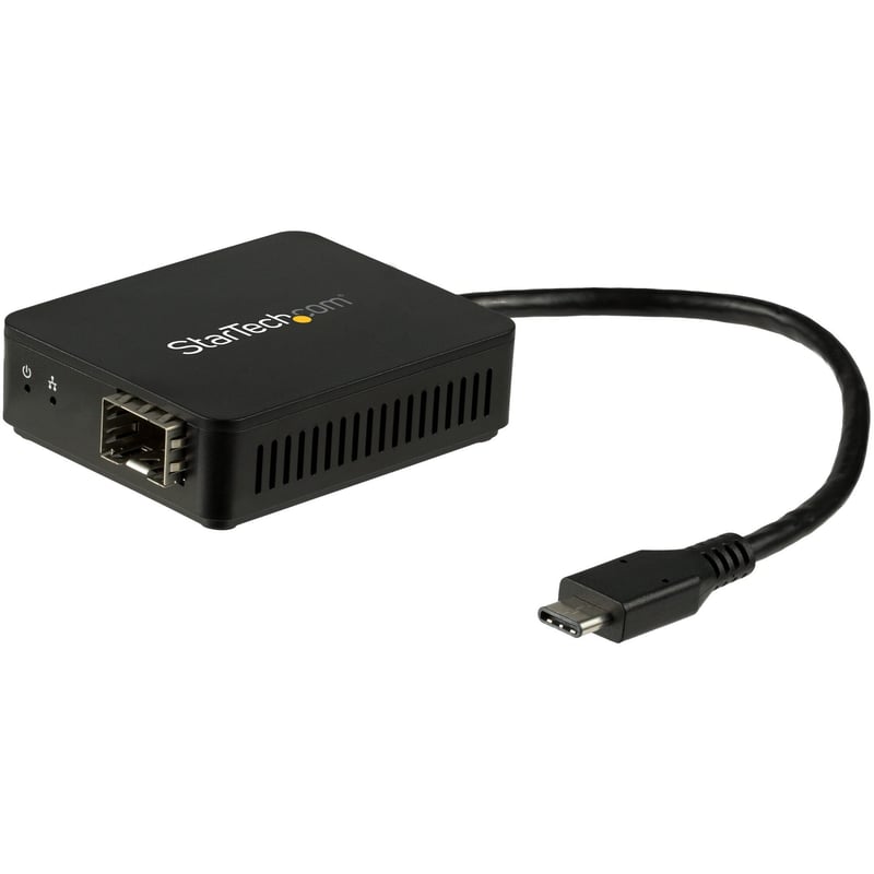 StarTech.com USB C to Fiber Optic Converter - Open SFP - USB 3.0 Gigabit Ethernet Network Adapter - 1000BASE-SX/LX - Windows / Mac / Linux - Thumbnail 1