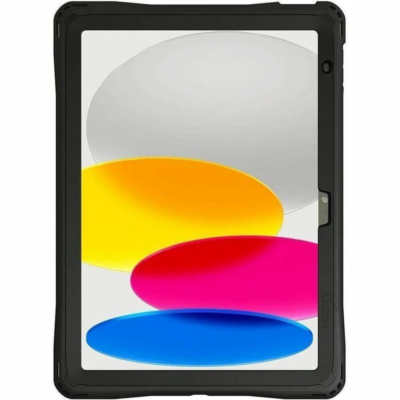 AfterShock Case for iPad 10.9 Gen 10, w/ Kickstand & Screen Protector, Black - Thumbnail 4