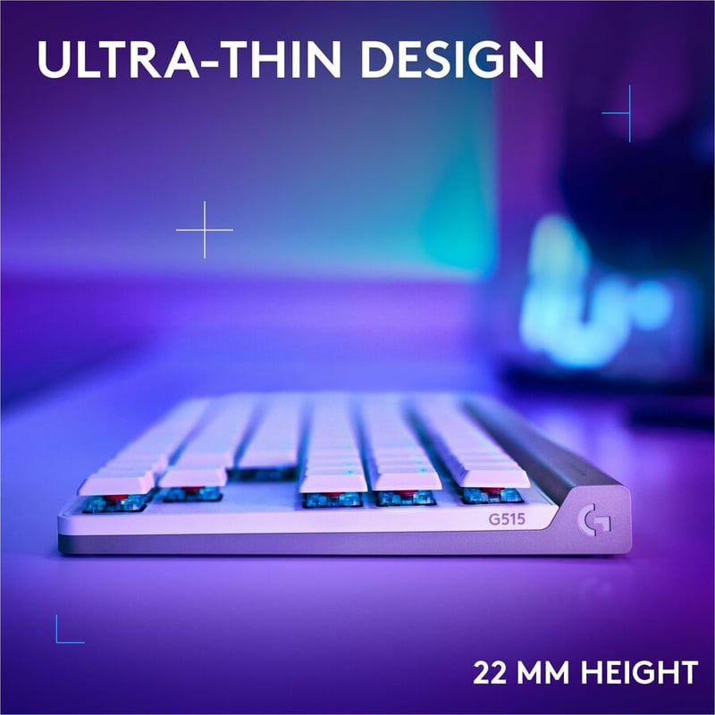 G515 LIGHTSPEED TKL KEYBOARD WHITE TACTILE - Thumbnail 4