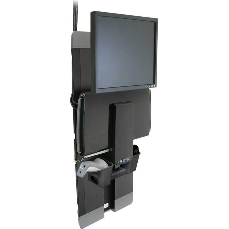 Ergotron StyleView Lift for Flat Panel Display, Keyboard, Mouse - Black - Thumbnail 2