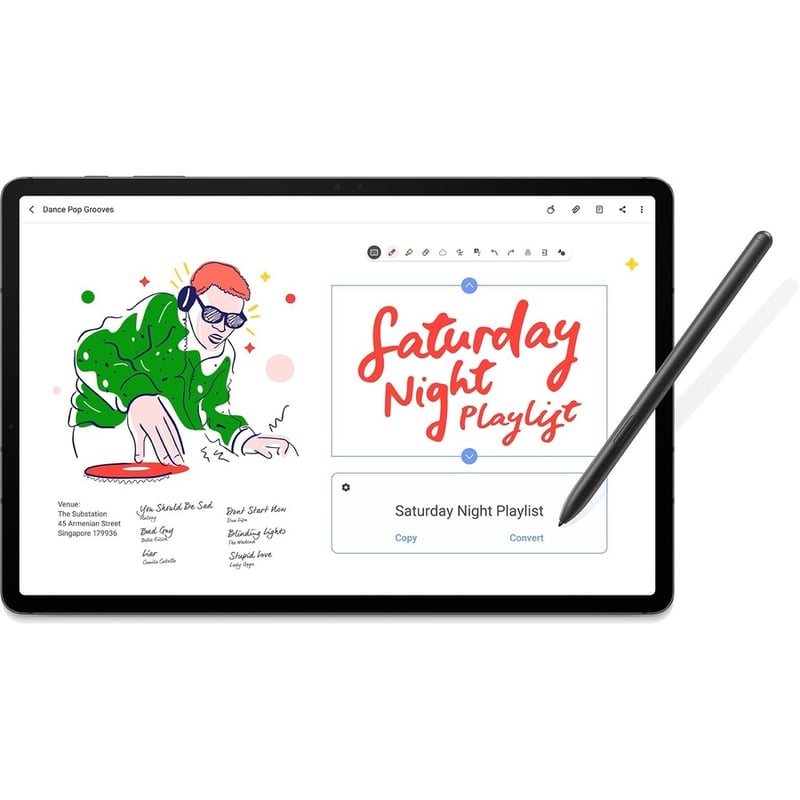 Samsung Galaxy Tab S7 SM-T870 Tablet - 11" WQXGA - Qualcomm Snapdragon 865 Plus - 6 GB - 128 GB Storage - Android 10 - Mystical Black - Thumbnail 3