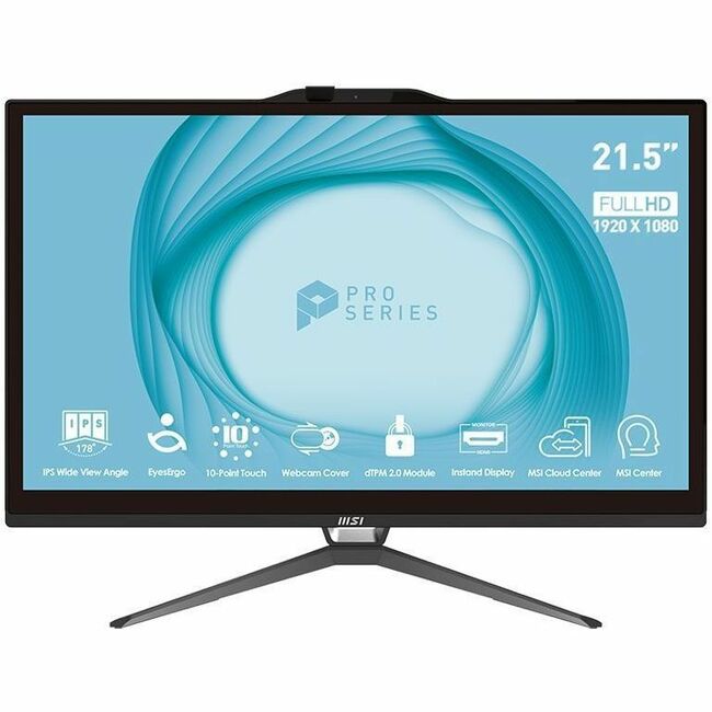 MSI PRO AP222T 13M-068US 21.5IN FHD/MT/PENTIUM/4G/128SSD/BK/W11P(B) - Thumbnail 1