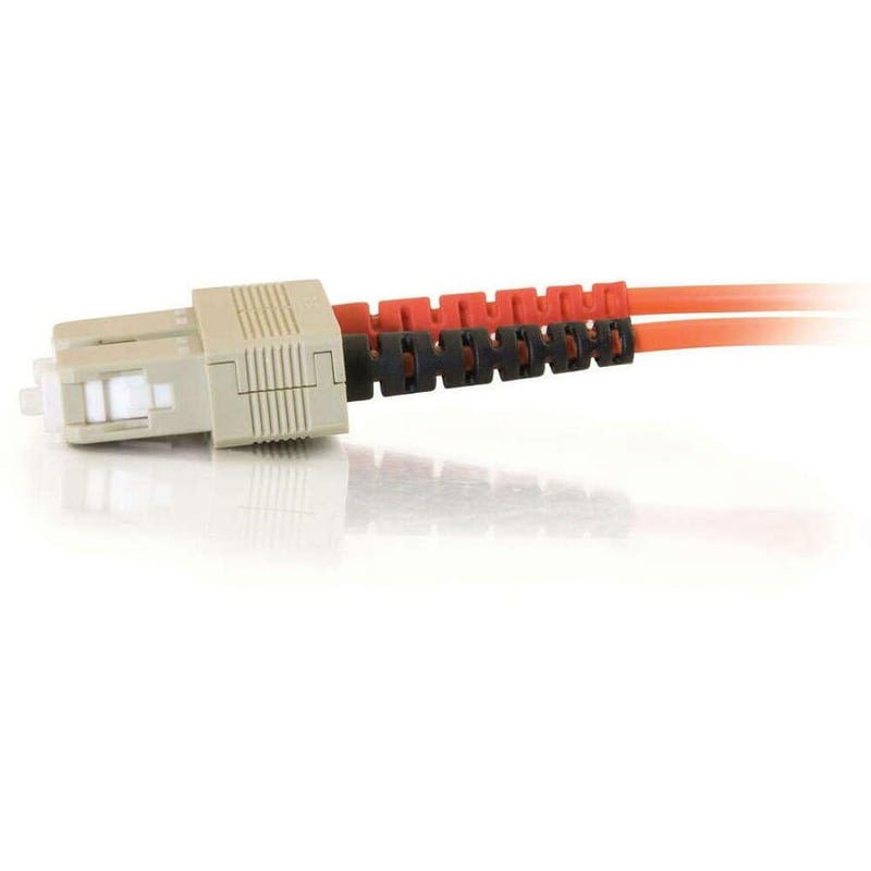 C2G 3m SC-SC 62.5/125 OM1 Duplex Multimode PVC Fiber Optic Cable (LSZH) - Orange - Thumbnail 4