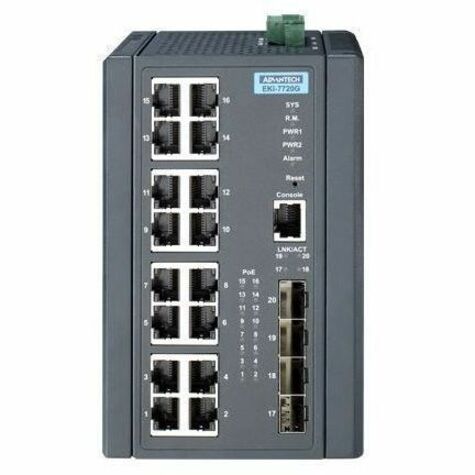 POE MANAGED ETHERNET SWITCH 16G+4SFP PORT POE MANAGED ETHERNET - Thumbnail 2