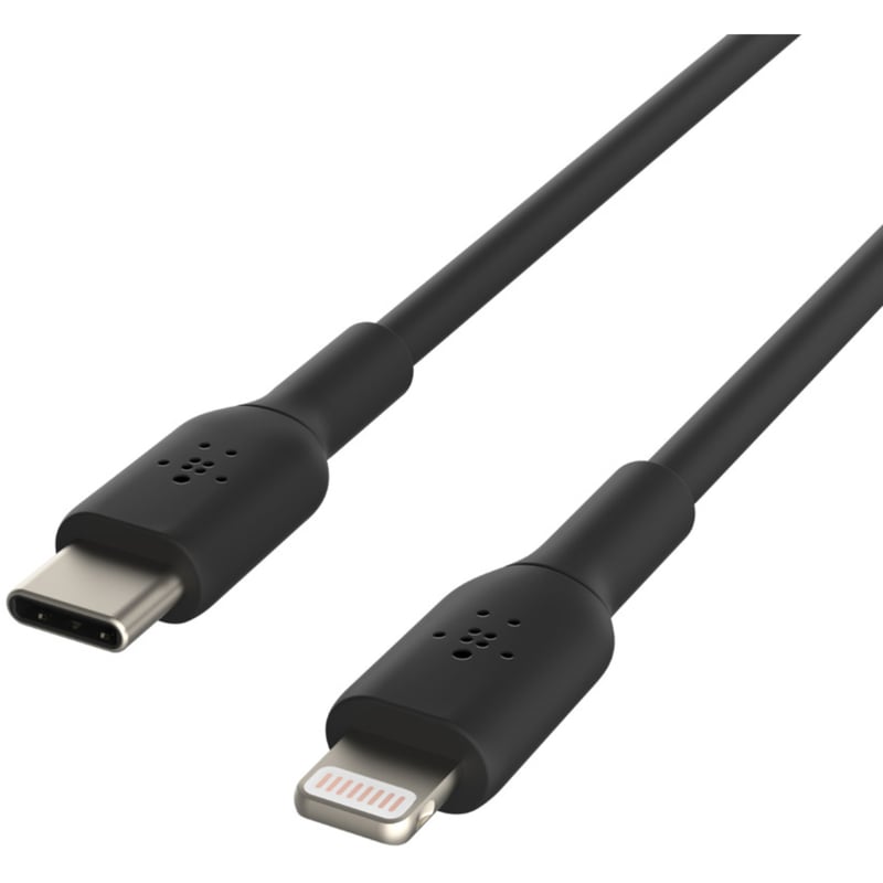 Belkin BoostCharge USB-C to Lightning Cable (1 meter / 3.3 foot, Black) - Thumbnail 4