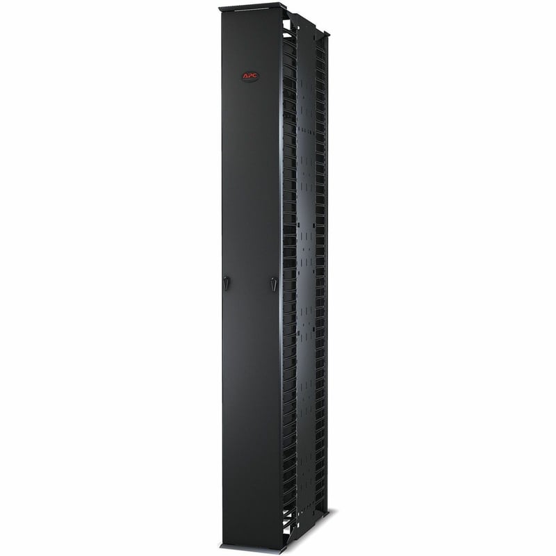 Performance, Vertical Cable Manager for 2 & 4 Post Racks, 84"H x 10"W, Double-Sided with Doors - Thumbnail 1