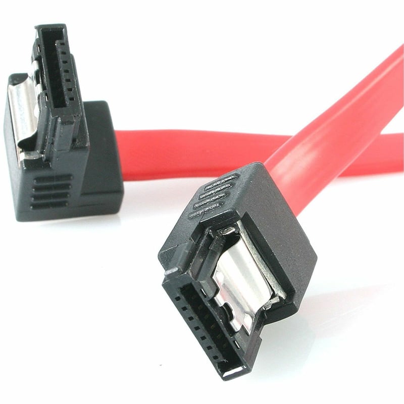 StarTech.com 18in Latching SATA to Right Angle SATA Serial ATA Cable - Thumbnail 1