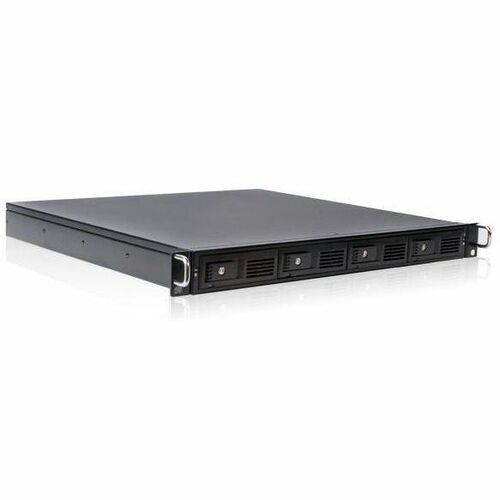 iStarUSA 1U 4-Bay Trayless Storage Server Rackmount Chassis 12Gb/s HDD SFF8643 Backplane - Thumbnail 1