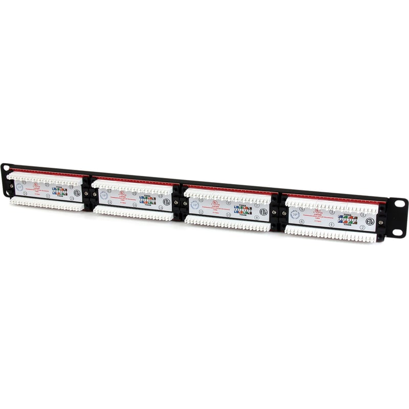 StarTech.com 24 Port 1U Rackmount Cat 6 110 Patch Panel - Thumbnail 5