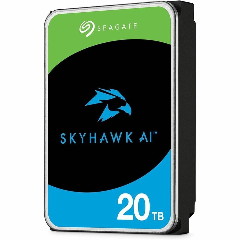 Seagate SkyHawk AI ST20000VE003 20 TB Hard Drive - 3.5" Internal - SATA (SATA/600) - Conventional Magnetic Recording (CMR) Method - Thumbnail 2