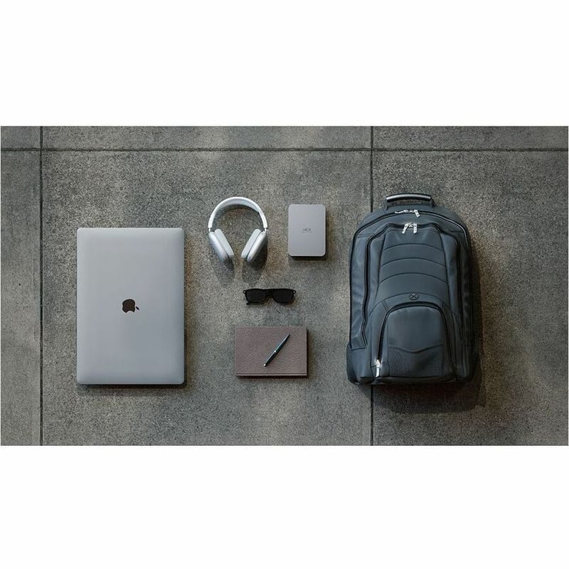LaCie STLP2000400 2 TB Portable Hard Drive - External - Moon Silver - Thumbnail 4