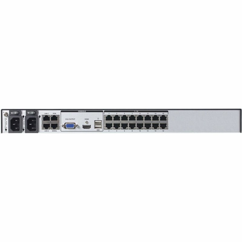 2REMOTE 1LOCAL SIMUL16PORTCAT5 FHD IP KVM W/ VMED DUALPWRSUP - Thumbnail 3