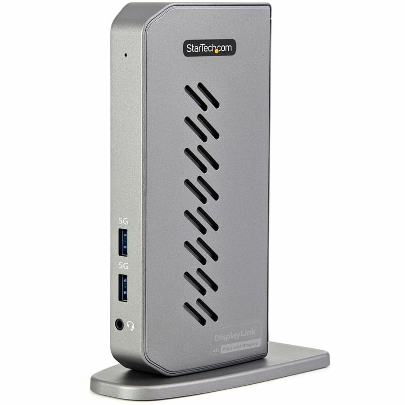 StarTech.com USB-C USB-A Dock - Hybrid Universal USB 3.0 Laptop Docking Station - Dual Monitor 4K 60Hz HDMI/DisplayPort - 6xUSB Type-A/GbE - Thumbnail 1