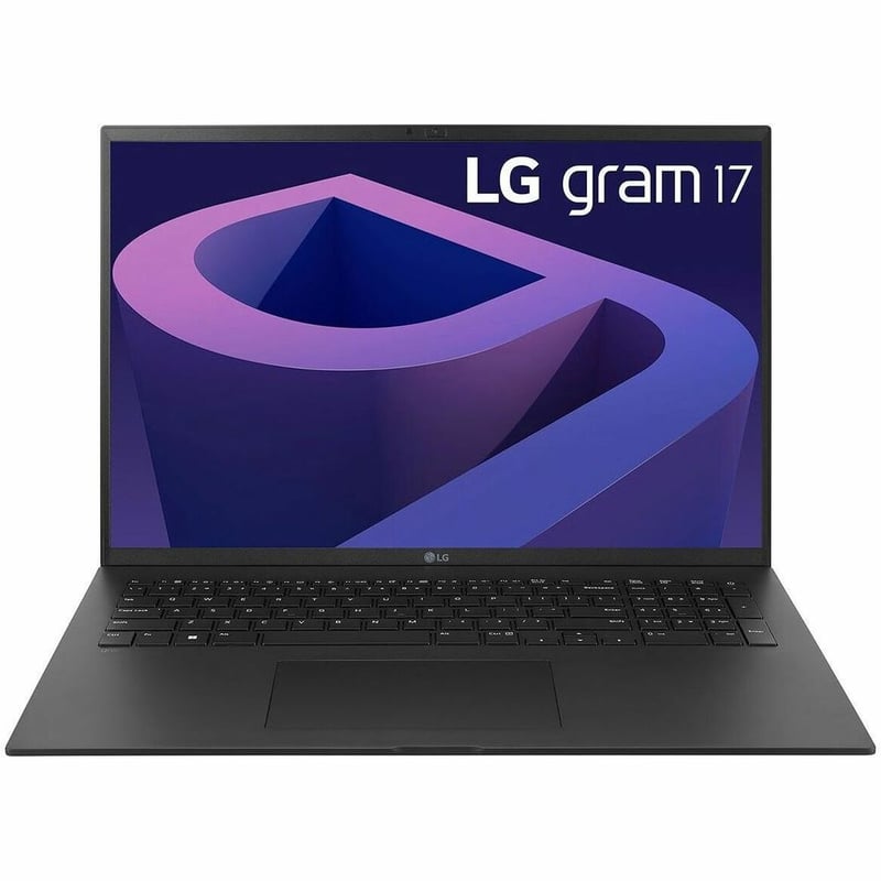 LG gram 17Z90Q-N.APB7U1 17" Notebook - WQXGA - 2560 x 1600 - Intel Core i7 12th Gen i7-1260P Dodeca-core (12 Core) 2.10 GHz - Intel Evo Platform - 16 GB Total RAM - 1 TB SSD - Obsidian Black - Thumbnail 1